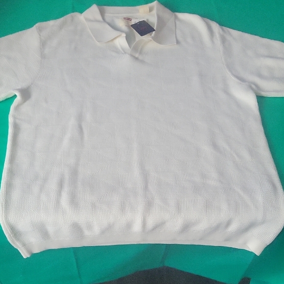 Levi's Ivory Knit Polo Shirt - Picture 2 of 9